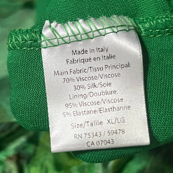 NWT LA RAGAZZE Women’s Floral Italian Silk Blend Maxi Dress - Picture 13 of 14